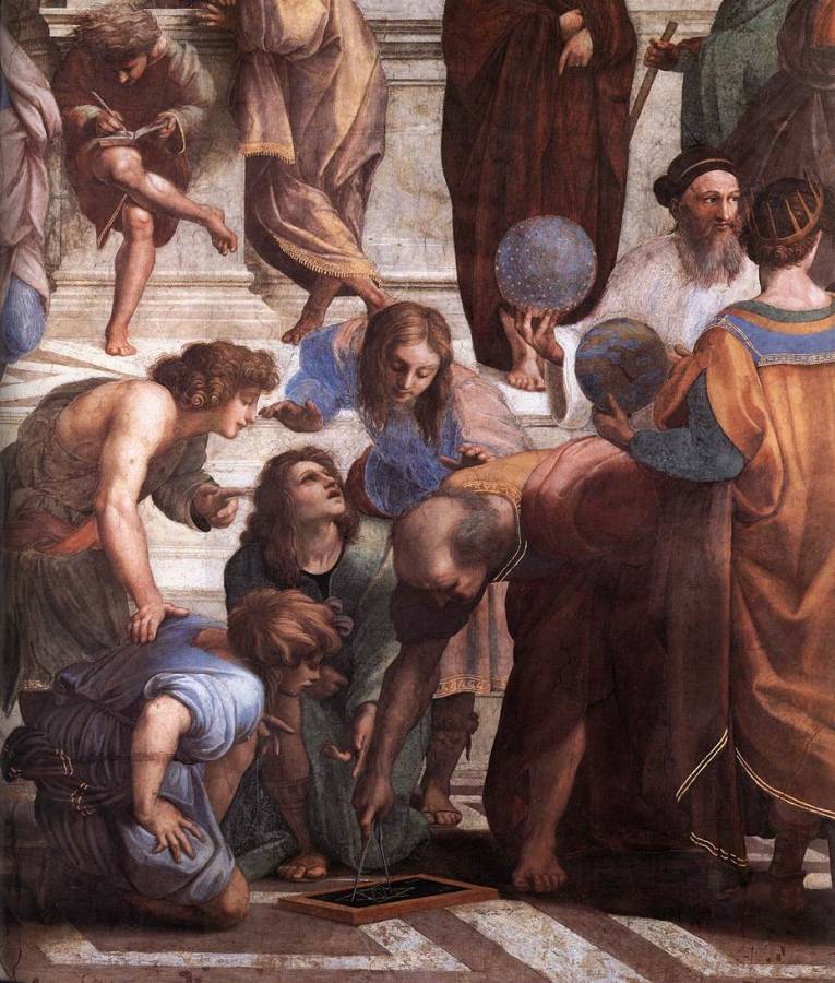 Raffaello - Stanze Vaticane - L-ecole d-Athenes (detail) [03].jpg